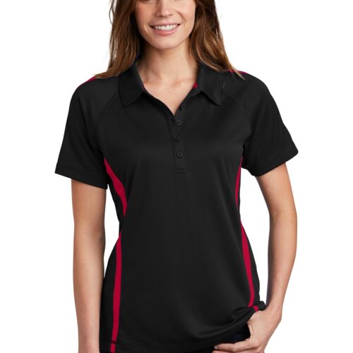 Ladies PosiCharge Micro Mesh™ Colorblock Polo Thumbnail