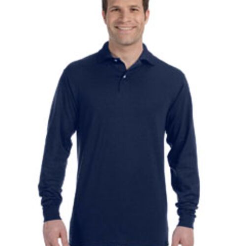 Jerzees 5.6 oz., 50/50 Long-Sleeve Jersey Polo with SpotShield™ 437ML 5.6 oz., 50/50 Long-Sleeve Jersey Polo with SpotShield™ Thumbnail