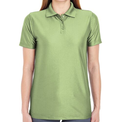 UltraClub Ladies' Cool & Dry Elite Tonal Stripe Performance Polo Thumbnail
