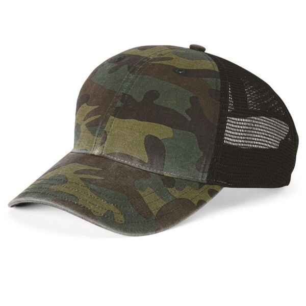 Richardson Camo Washed Trucker Cap Thumbnail